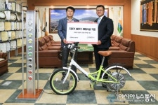인성환경(주), 인천 계양구에 자전거 발전기 체험시설 기증