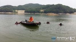 진천소방서, 백곡저수지서 인명구조 훈련