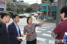 안산시의회 김진희의원, 서울예대 앞 상가 활성화에 앞장서