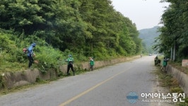 예산군 새마을남녀지도자협의회, 도로변 예취작업 실시