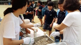 천안 쌍용중, 컵밥 먹고 등교하자