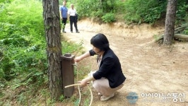 (포토)제천시 금장학원 시유림 산림훼손 수도시설