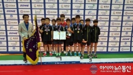 아산남성초, 교보생명컵 전국초교 탁구대회 우승