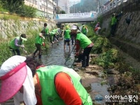 마산회원구, 양덕천 정화활동∙EM사용 홍보