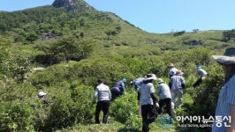 산청 차황면 이장협의회∙청년회, 황매산 등산로 정비 ‘구슬땀’