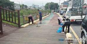 (포토)충주 지현동 바살위, 충주천변 환경정화