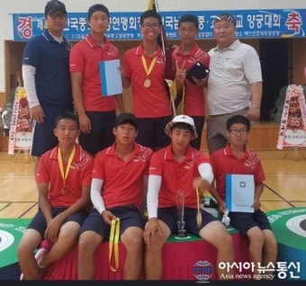 병천고, 전국중고양궁대회 단체전 우승