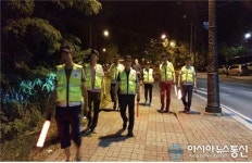 송촌지구대, 여성안심귀갓길 야간 합동순찰 실시