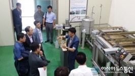 경북도 환경산림자원국장 일행, 경주 하수급속처리기술 방문