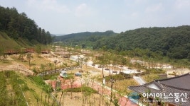 청주시 오창미래지 농촌테마공원 이달 말 마무리