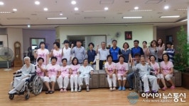 평택 안중출장소, 노인요양전문병원서 자원봉사 실시