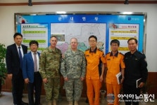 k-6 미군부대 조셉 C. 홀랜드 부대장, 평택소방서 방문