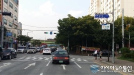 천안시 신부동 역말오거리 부근 상습정체 해소된다