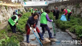 마산회원구, 양덕천 릴레이식 수중 정화활동