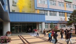 청주 동부소방서-창리초등학교 합동소방훈련 가져