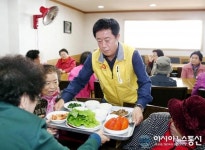 정찬민 용인시장, 따뜻하고 맛있는 한끼 무료급식 봉사활동
