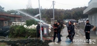 마산소방서, 구산면 실리도에 비상소화장치 설치