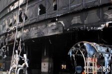 화마가 삼킨 분당 서영빌딩 전경