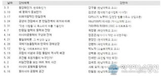 한남대, 인문학강좌 함께 사는 아시아공동체 개최