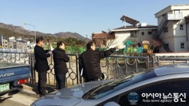 신용수 의창구청장, 봉림천 생태하천 복원사업현장 점검