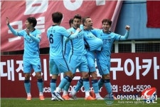 [K리그 챌린지 1R] 안산, 부산 4-0 대파…에델-파울로 득점 대구, 대전에 2-0 승