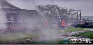 울진소방서 목조문화재 합동 소방훈련