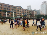평택시 송탄보건소, 초.중.고교생들 아침 건강걷기 실시