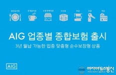 AIG손해보험 AIG 업종별 종합보험 출시