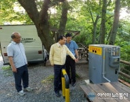 신용수 의창구청장, 달천공원 오토캠핑장 점검