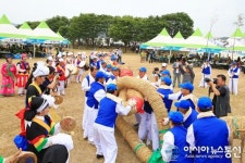 〔울진 평해단오제〕용줄(암줄)과 범줄(숫줄)의 결합
