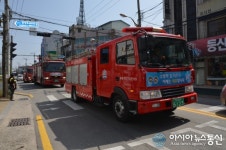 논산소방서, 매월 15일 소방차 길터주기 훈련
