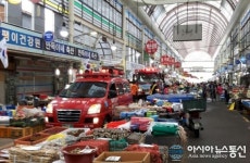 평택소방서, 골든타임 확보 소방차 길터주기 훈련 실시
