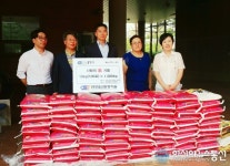 (주)대신환경기술, 죽전2동에 이웃돕기 쌀 100포 기탁
