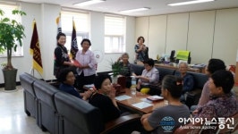 전몰군경미망인회 계룡시지회, 추석맞이 충령탑 정화활동