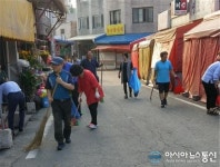 평택시 송북동, 전통시장 대청소 실시