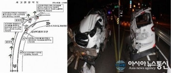 창원 동읍 남산IC서 차량전복으로 운전자 숨져