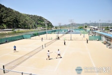 봉화군협회장기 배 테니스대회...16개팀 참가