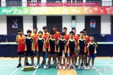 의령 남산초-중국 요성시 청소년 탁구 교류 가져