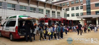 신기초등학교 소방훈련 너무 좋았다