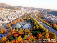 늦 가을에 물들어가는 안산 성호공원