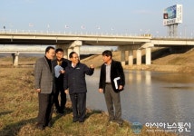 차정섭 함안군수, 함안천 하천환경정비사업 추진점검