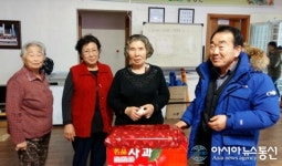 산림복지진흥원,횡성 관내 경로당 마을회관에 농산물 전달