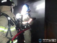 금산소방서, 호스릴 소화전 활용 추부면 화재 조기 진압