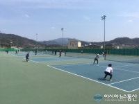 산청군 테니스 클럽 동호인 ‘한판승부’