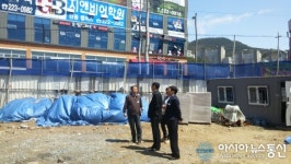강호동 마산합포구청장, 건립 중인 현동주민센터 신축현장 점검