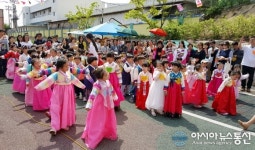 (포토)전통문화 체험하는 제천 의림유치원생들