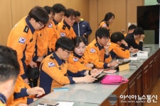 용인소방서, 경기도 재난대응종합훈련 대비 원노트 숙달훈련 실시