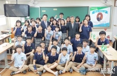 박병철 대전시의회 교육위원장, 신탄진중에서 후배들과 소통