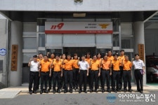 [포토]오승훈 대전동부소방서장 119안전센터 방문