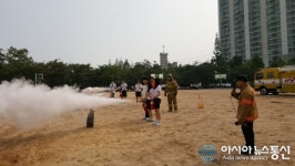 인천서부소방서, 가림고등학교와 함께하는 합동소방훈련